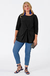 Shirt knotted DOLCE - black