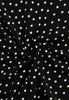 Singlet flare off shoulder DOTS - black  - #5