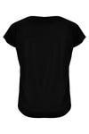 Shirt wide drape neck DOLCE - black - #3