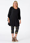 Shirt wide bot puckered DOLCE - black