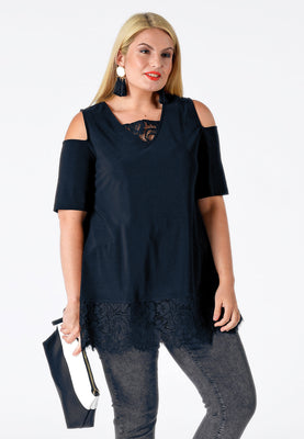 Tunic flare lace DOLCE - blue - #1