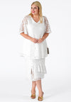 Skirt ruffled LACE - white