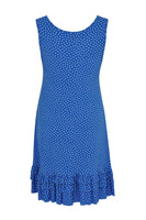 Dress-singlet ruffled DOTS - blue - #3