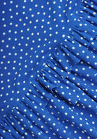 Dress-singlet ruffled DOTS - blue - #5