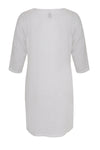 Dress beaded LINEN - white - #3