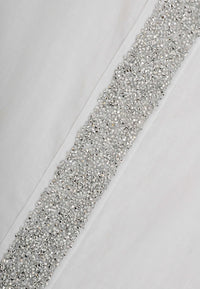 Dress beaded LINEN - white - #5