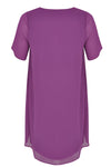 Dress A-line Voile - purple 