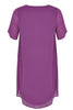 Dress A-line Voile - purple - #2