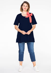 Tunic flare scarf breton - blue - #2