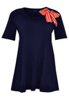Tunic flare scarf breton - blue - #4