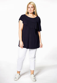 Tunic flare asym frill DOLCE - blue - #2