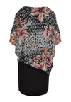 Dress double top LEOFLOWER - black - #4