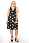 Dress ring neck FARFALLE - black