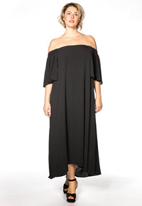Dress long elastic back - black - #2