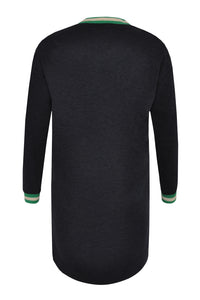 Dress-sweater stripe trim - blue - #3