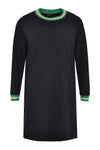 Dress-sweater stripe trim - blue - #4