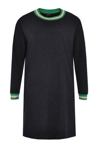 Dress-sweater stripe trim - blue - #4