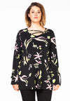 Tunic flare straps TULIP - black