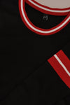 Dress stripe rib INTERLOCK - black - #5