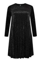 Dress plissé VELVET - black  - #4