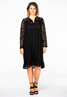 Dress ruffled LACE - black  - #2