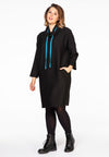 Shirt string neck - black