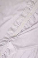 Blouse ruffled bubble - white - #5