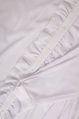 Blouse ruffled bubble - white  - #5