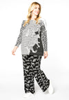 Sweater leopard stripe - white