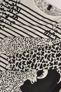 Sweater leopard stripe - white - #5