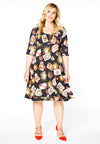 Dress wide neck GAMECARD - black