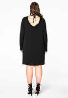 Dress deep back neck - black  - #3