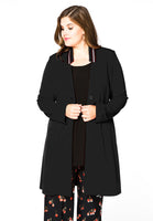 Blazer v-neck collar interlock - black  - #1