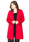 Blazer v-neck collar interlock - red 