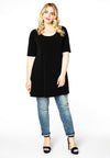 Tunic wide bottom bows DOLCE - black