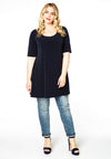 Tunic wide bottom bows DOLCE - blue