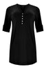 Tunic grandad collar DOLCE - black  - #4