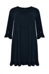 Dress ruffled button sleeve DOLCE - blue - #4