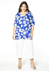 Blouse wide TULIP - blue