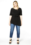 Shirt asym bottom DOLCE - black