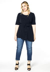 Shirt asym bottom DOLCE - blue
