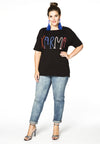 Shirt wide KARMA - black
