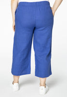 Trousers 7/8 LINEN - light blue - #3