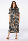 Blouse long pockets AFRICA - white