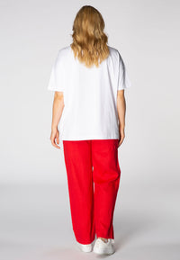 Shirt wide fashion dog - white - #3