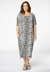 Dress wide SNAKE - white