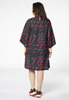 Dress wide sleeves HEART - black - #3