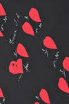 Dress wide sleeves HEART - black - #5