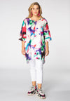 Tunic grandad collar ARIEL - white