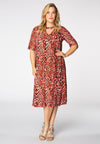 Dress cut-out RED LEO - red